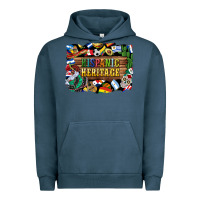 Pigment Midnight Navy hispanic heritage flags Urban Hoodie - BundleAndBundleShop