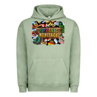 Pigment Oil Green hispanic heritage flags Urban Hoodie - BundleAndBundleShop