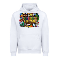 White hispanic heritage flags Urban Hoodie - BundleAndBundleShop