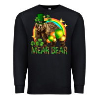 Black St. Patrick's Day mear bear Premium Sweatshirt - HowdyJamesFarm