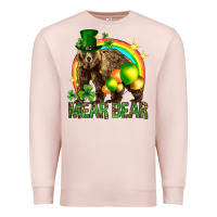 Pale Pink St. Patrick's Day mear bear Premium Sweatshirt - HowdyJamesFarm
