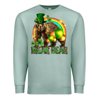 Seafoam St. Patrick's Day mear bear Premium Sweatshirt - HowdyJamesFarm