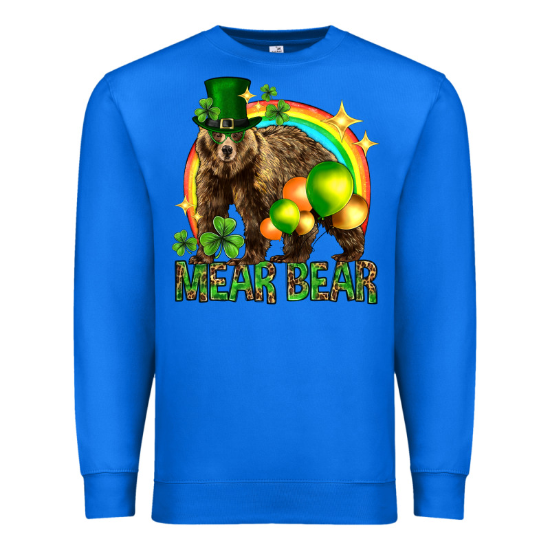 St. Patrick's Day Mear Bear Premium Sweatshirt by HowdyJamesFarm | Teevron