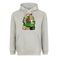 Moon Dust St. Patrick's Day animal truck Heavyweight Hoodie - CowGirlArtShop