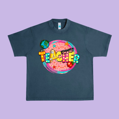 Teacher Urban Heavy Tee Designed By Nancycooperartshop