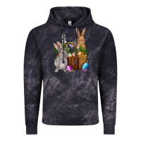 Cloud Black Bunnys carrots eggs with basket Easter Vintage Hoodie - NancyCooperArtShop