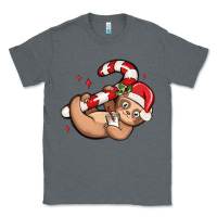 Charcoal Heather cute christmas sloth Classic Tee - MaliasSmallBusiness