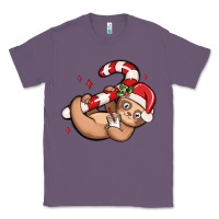 Lavender cute christmas sloth Classic Tee - MaliasSmallBusiness