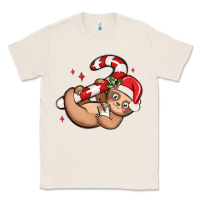 Natural cute christmas sloth Classic Tee - MaliasSmallBusiness