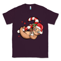 Plum cute christmas sloth Classic Tee - MaliasSmallBusiness