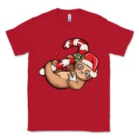 Red cute christmas sloth Classic Tee - MaliasSmallBusiness