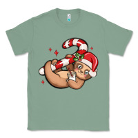 Sage cute christmas sloth Classic Tee - MaliasSmallBusiness