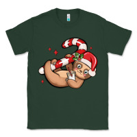 Sports Green cute christmas sloth Classic Tee - MaliasSmallBusiness
