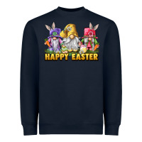 Navy Happy Easter gnomies Heavyweight Sweatshirt - LillyAllenDesigns