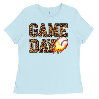 Baby Blue game day baseball Ladies Tee - JahusDesignShop