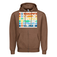 Chestnut retro summer Zipper Hoodie - TumblerDesignByShophia