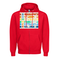 Retro Summer Zipper Hoodie | Teevron