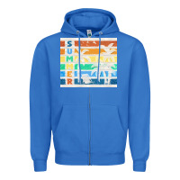 True Royal retro summer Zipper Hoodie - TumblerDesignByShophia