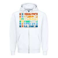 White retro summer Zipper Hoodie - TumblerDesignByShophia