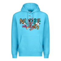 Ocean Blue nurse on duty Premium Hoodie - CowGirlArtShop