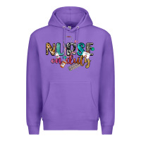 Purple nurse on duty Premium Hoodie - CowGirlArtShop