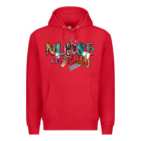 Red nurse on duty Premium Hoodie - CowGirlArtShop