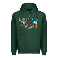 Sports Green nurse on duty Premium Hoodie - CowGirlArtShop