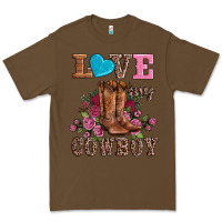 Cacao valentines day love my cowboy Premium Tee - AdoDesignShop