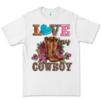 White valentines day love my cowboy Premium Tee - AdoDesignShop