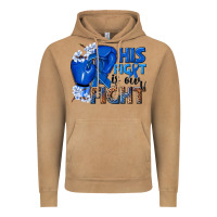 Vintage Camel his fight is our fight colon cancer blue ribbon Vintage Hoodie - NancyCooperArtShop