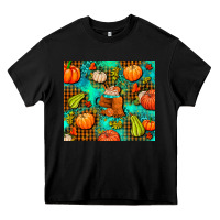 Black pumpkin spice and pumpkin Heavy Core Tee - AdoDesignShop