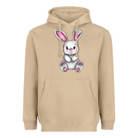 Mushroom Cute bunny Easter Heavyweight Hoodie - CowGirlArtShop