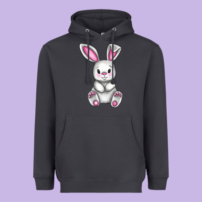 Cute Bunny Easter Heavyweight Hoodie Designed By Cowgirlartshop