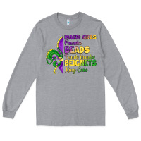 Heather Grey mardi gras parades beads french quarter beignets k Long Sleeve Tee - LillyAllenDesigns