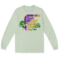 Matcha mardi gras parades beads french quarter beignets k Long Sleeve Tee - LillyAllenDesigns