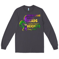 Smoke mardi gras parades beads french quarter beignets k Long Sleeve Tee - LillyAllenDesigns