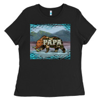 Papa Bear Tumbler Ladies Tee | Teevron
