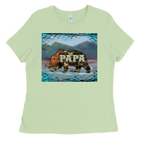 Matcha papa bear tumbler Ladies Tee - Artiststas