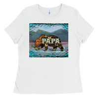 White papa bear tumbler Ladies Tee - Artiststas