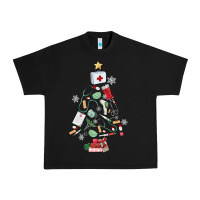 Black nurse christmas tree Urban Heavy Tee - MaliasSmallBusiness