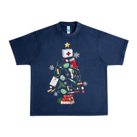 Navy nurse christmas tree Urban Heavy Tee - MaliasSmallBusiness