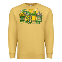 Antique Gold St. Patrick's Day Nurse coffee cups Premium Sweatshirt - HowdyJamesFarm
