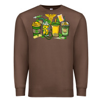 Chestnut St. Patrick's Day Nurse coffee cups Premium Sweatshirt - HowdyJamesFarm