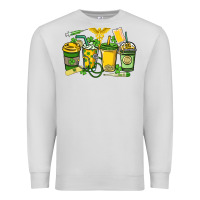 Dove Grey St. Patrick's Day Nurse coffee cups Premium Sweatshirt - HowdyJamesFarm
