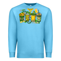 Ocean Blue St. Patrick's Day Nurse coffee cups Premium Sweatshirt - HowdyJamesFarm