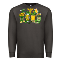 Smoke St. Patrick's Day Nurse coffee cups Premium Sweatshirt - HowdyJamesFarm