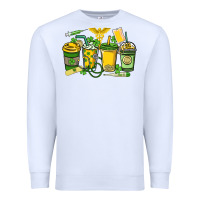 White St. Patrick's Day Nurse coffee cups Premium Sweatshirt - HowdyJamesFarm