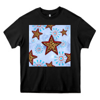 Black 4th of july leopard star seamless pattern Heavy Core Tee - BundleAndBundleShop