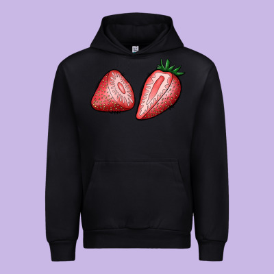 Strawberries Urban Hoodie Designed By Bundleandbundleshop