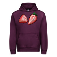 Mauve Wine strawberries Urban Hoodie - BundleAndBundleShop